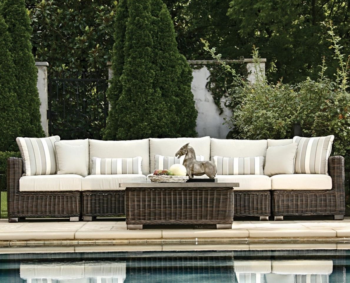 Summer Classics Rustic 37632+3x37682+37622 Outdoor Sectional Sofa